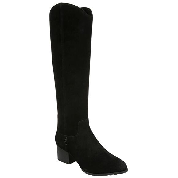 Vionic Women Bixby Knee High Boot 8.5 Wide WC Black Suede Water Repellent NWOB - Picture 1 of 11